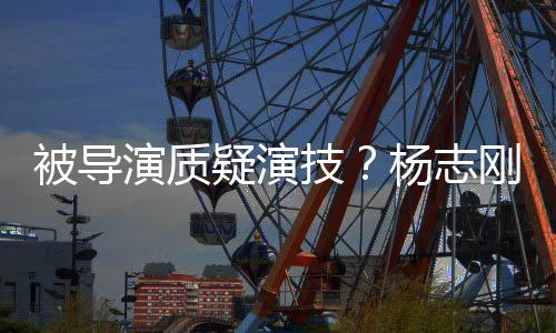 被导刚直哥哥我就演质疑演杨志言技是靠
